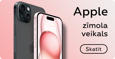 Apple zīmola veikals: portatīvie datori, planšetes un mobilie telefoni.